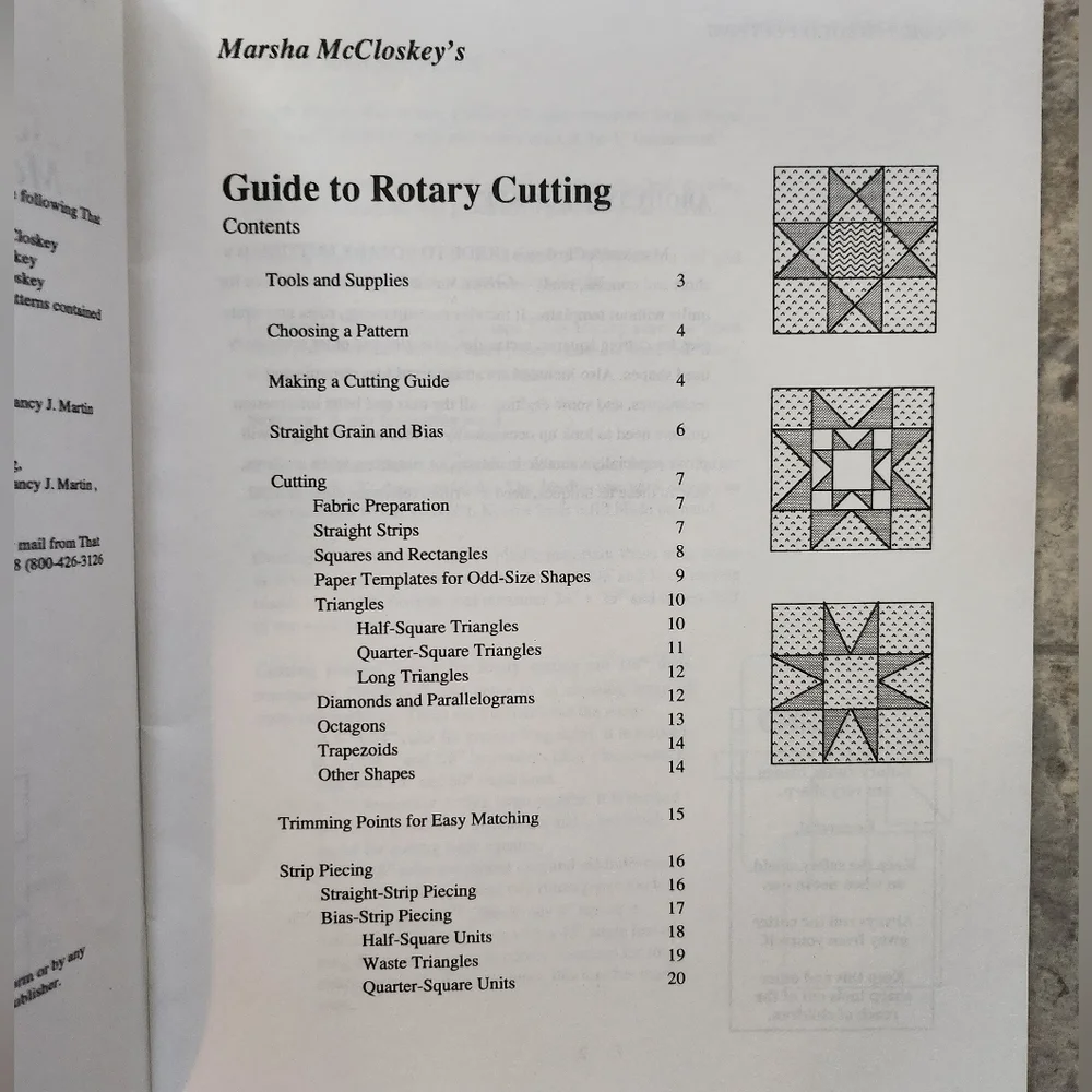 Guide to Rotary Cuttings Marsha McCloskey's